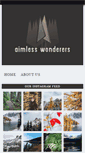 Mobile Screenshot of aimlesswonderers.com